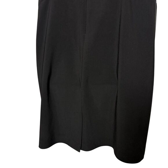 R&M Richards Petite Womens Black Ruffle 3D Stretch Sheath Whimsigoth Dress 8P - Picture 11 of 16